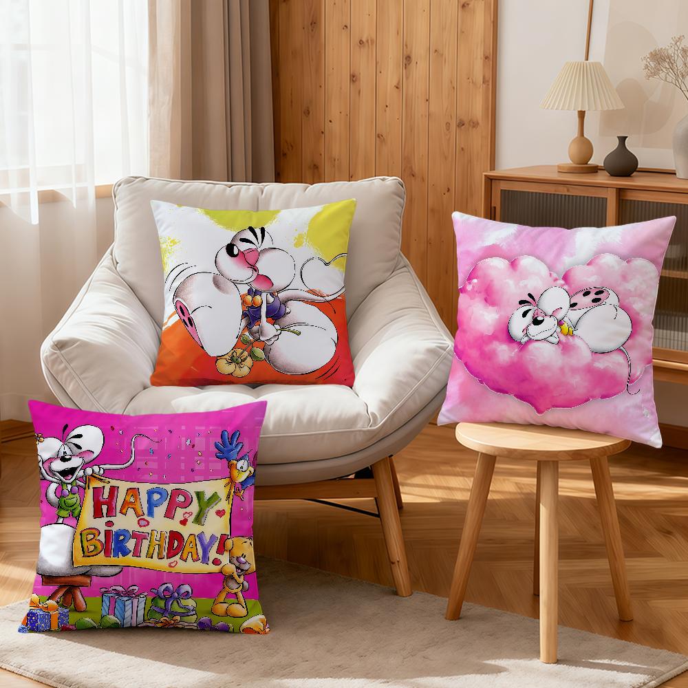 cute cartoon funny Ddiddl maus kawaii art soft pillowcase for Sofa Home Living Room bedside Decor pillow cover Gift Party hogar