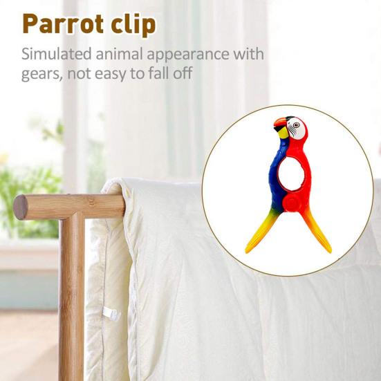 2 шт. Зажимы для одежды Большое зажимное усилие Многоразовые большие челюсти Мультяшная форма Маленькая фиксация зубов Полотенце Утолщенные домашние зажимы для проветривания носков Пляжный аксессуар