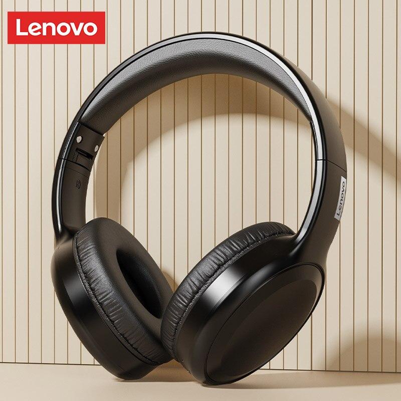 Lenovo Беспроводные наушники TH30, Bluetooth-наушники 5,0, складная гарнитура, спортивные наушники, игровые Bluetooth-наушники