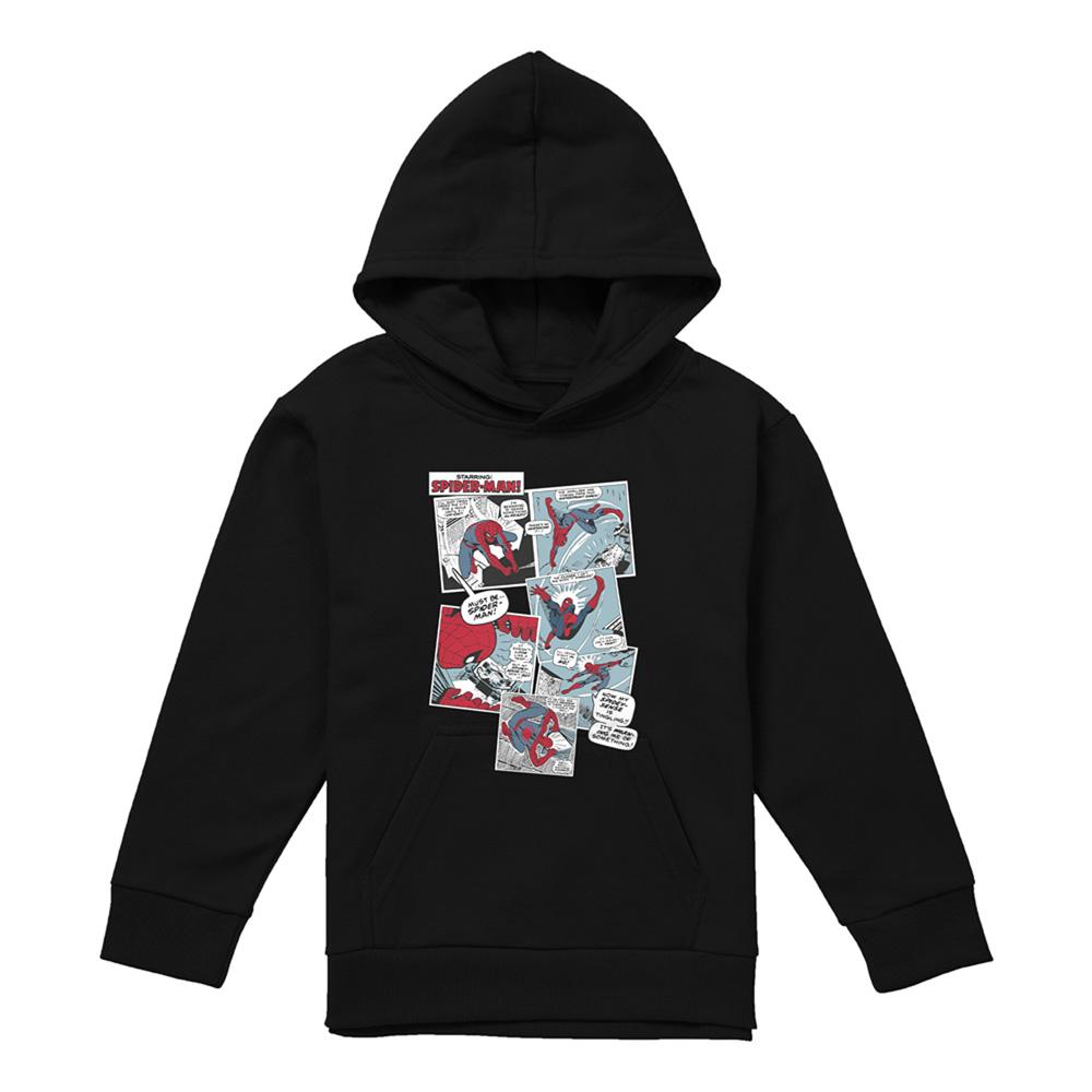 Spider-Man Childrens/Kids Panel Collage Hoodie