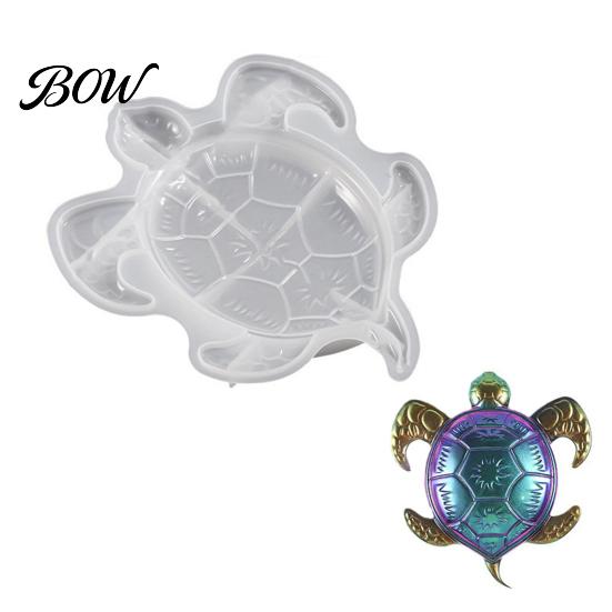 Turtle Shell Silicone Mold Large Sea Resin Mold, 3D for Epoxy Casting, Detailed Marine Sun Pattern Animal Molds Wall Hanging Decoration, Coastal Ocean