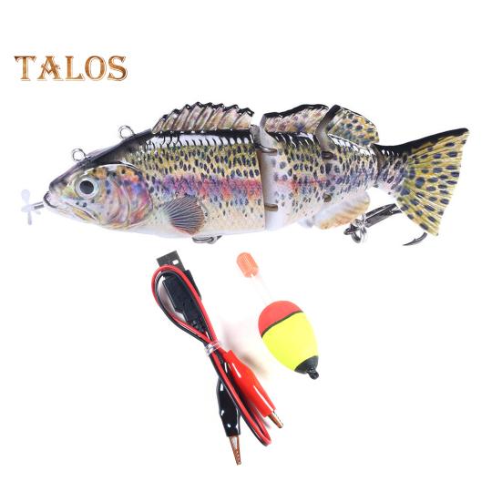 14 см/53 г электрическая многосочлененная рыболовная приманка с поплавком USB перезаряжаемая светодиодная светящаяся приманка роботизированная искусственная приманка рыболовные принадлежности