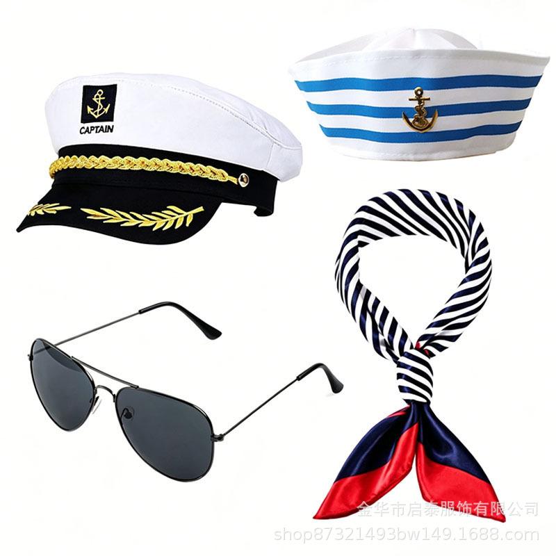 Halloween Costumes Sailor Captain Uniform Cos Masquerade Ball Characters Accessories Party Play Props