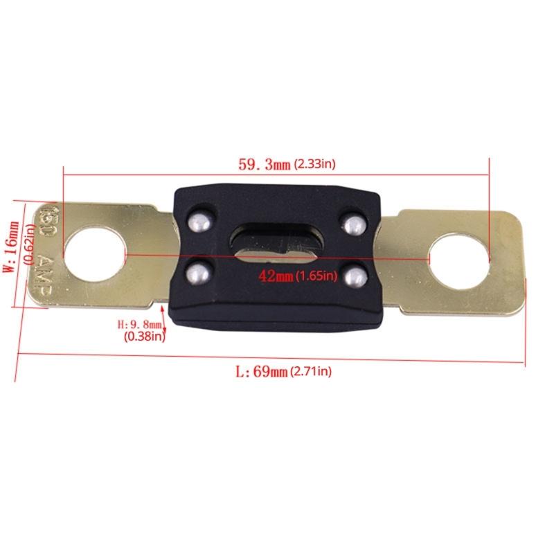 Универсальные металлические предохранители 60А - 400А Лезвийного типа Автомобильные предохранители для звуковой системы Устойчивы к коррозии для защиты автомобильной и лодочной звуковой системы