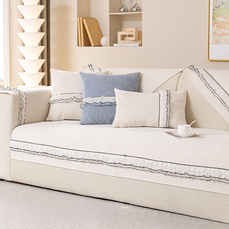 Chenille French Sofa Cushion Four Seasons Universal Non-Slip Seat Cushions Light Luxury Sofa Cover Cover Cloth