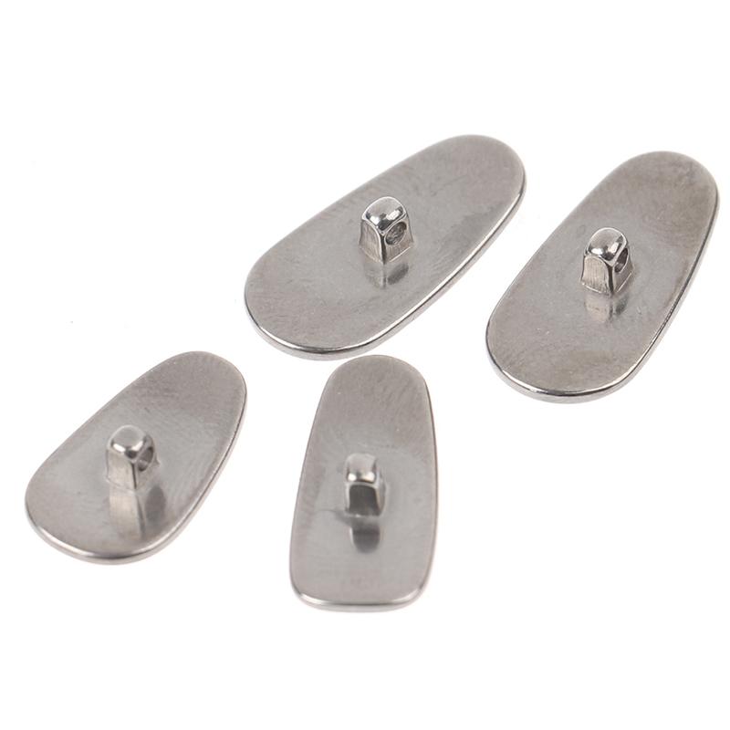 1 пара носоупоров титановые каплевидные ввинчивающиеся для очков противоскользящий фиксатор