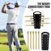 Регулятор высоты гольф-ти 5 настроек Прецизионно регулируемый Установка высоты гольф-ти Инструмент-лифт для тренировок на открытом воздухе для стабильных свингов