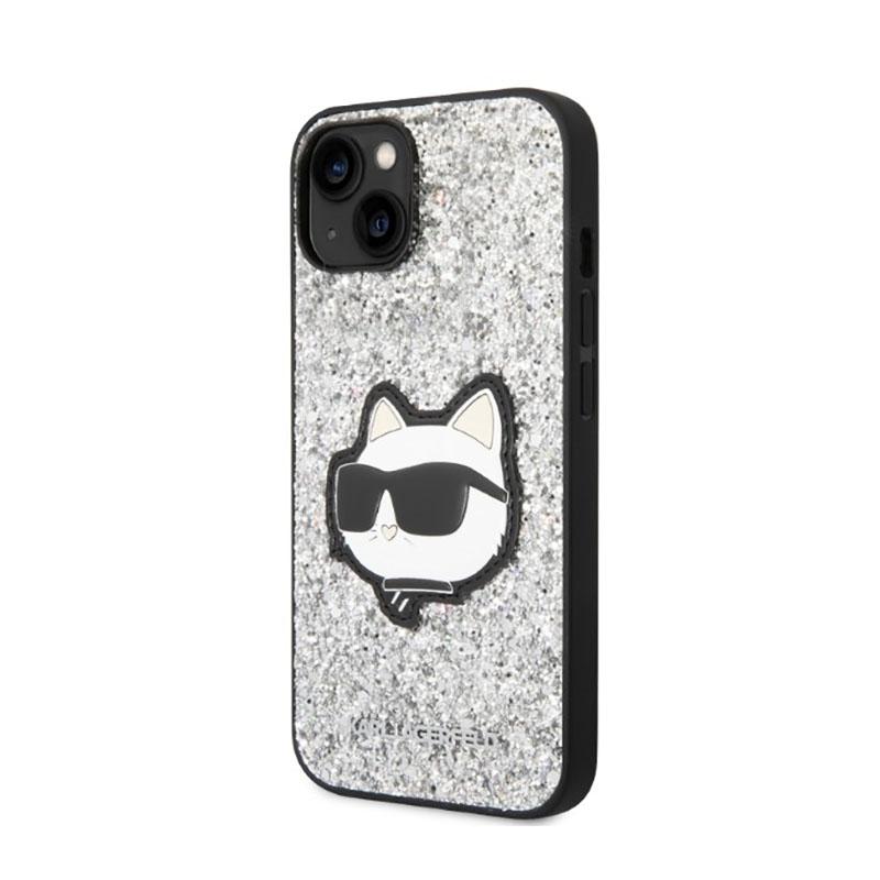 Karl Lagerfeld Nft Glitter Choupette Patch - Etui Iphone 14 (Srebrny)