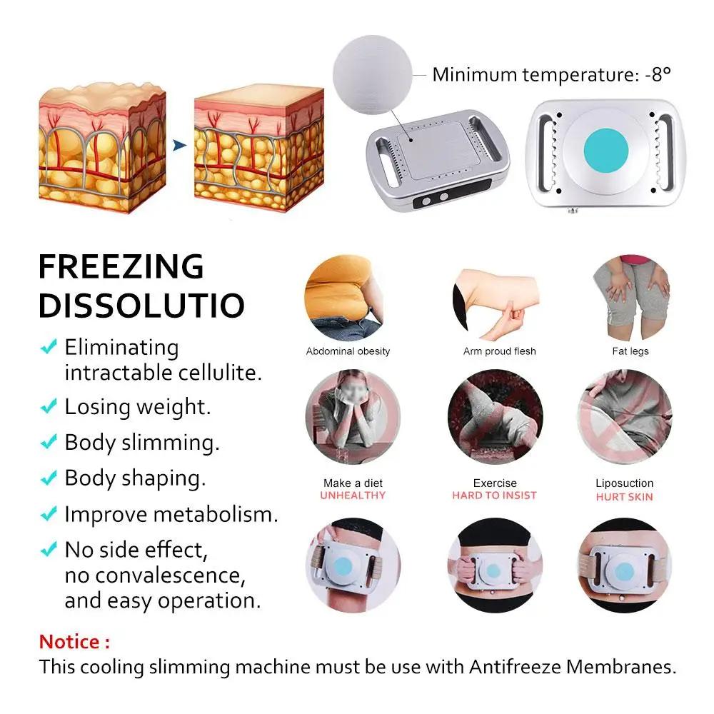 Anti Cellulite Fat Freezing Machine Fat Freeze Body Slimming Weight-Loss Lipo-Dissolve Cold Therapy Massager Beauty Care Tool