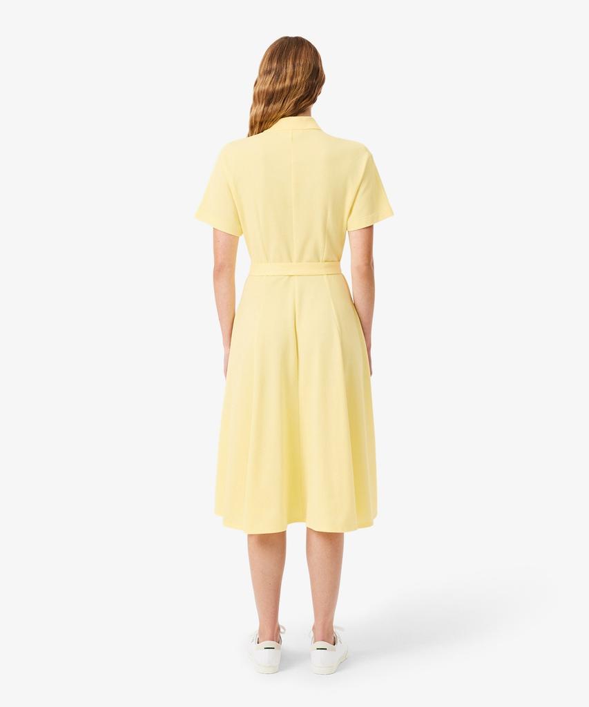 LACOSTE Женское приталенное платье-поло с поясом Ef9621-56G 107