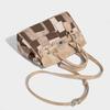 Cool and Stylish Platinum Bag, Women's New Denim High-end Feel, Spliced Handheld, Single Shoulder, Crossbody