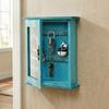 Wooden Cabinet Key Rack Rustic Key Hook Creative Wall-Mounted Key Holder  Hallway