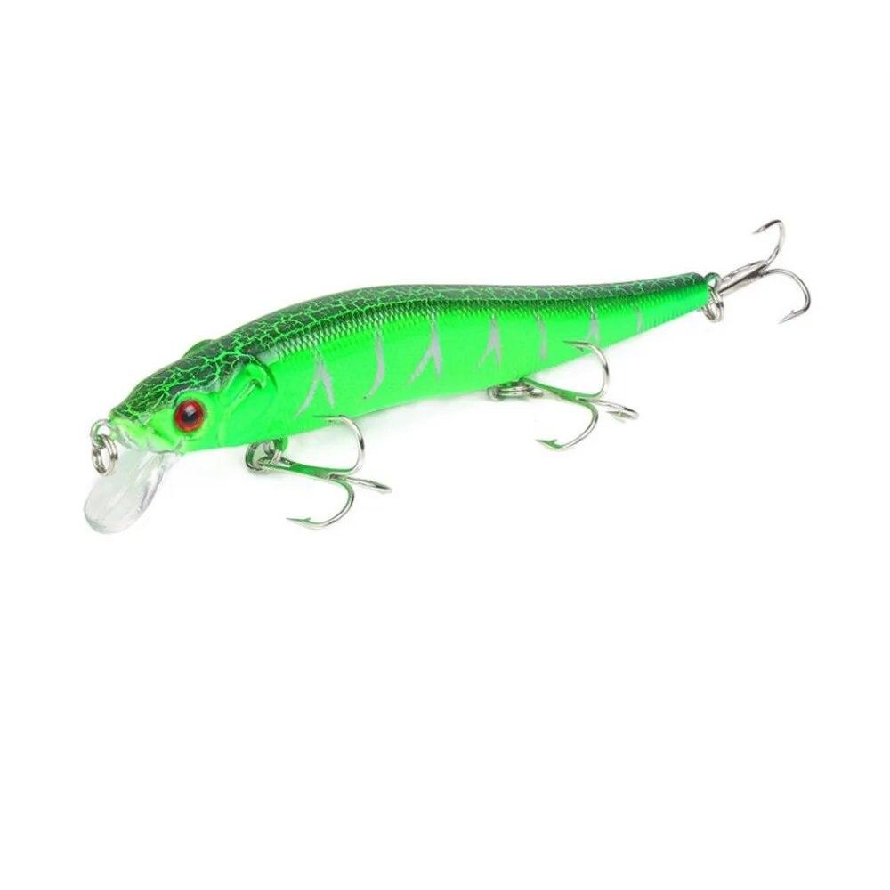 1 шт., рыболовная приманка, 115 мм, воблеры Minnow Crankbait, 3D глаза, искусственная приманка для окуня, приманка для щуки и карпа, наживка для плавания, рыбалка Pesca, окунь, аксессуары для плавания