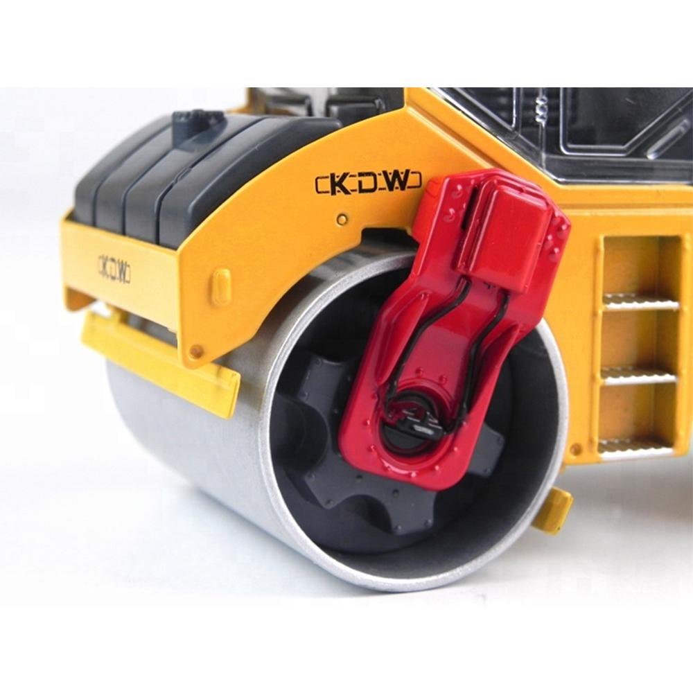 1/35 модели из сплава, дорожный каток, строительная машина, металлические двойные стальные колеса, роликовые игрушки, модель инженерного автомобиля, подарок для мальчика