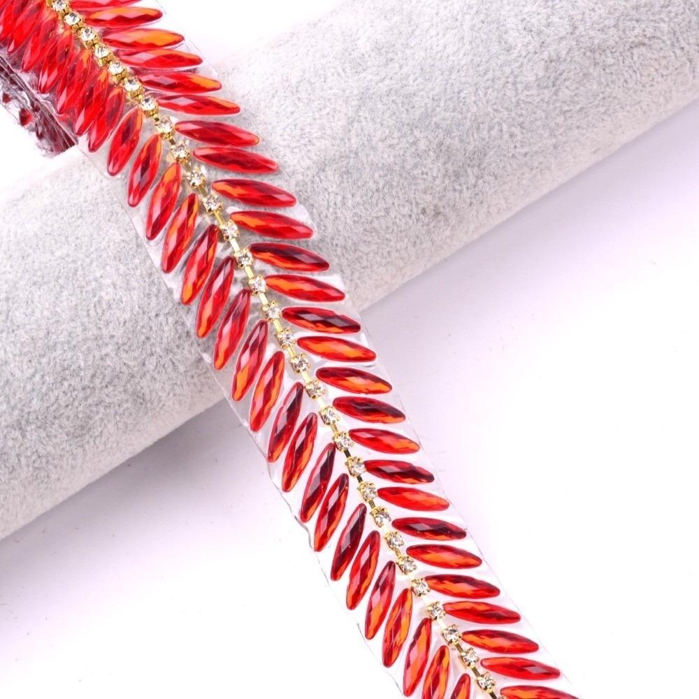 1 ярд ленты со стразами, термостразы, отделка со стразами, для DIY, ремонта, декора, кружевная отделка с бусинами, клеевая лента со стразами из смолы
