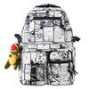 Graffiti Schoolbags for Men and Women Junior High School Students New Large Capacity High School Students College Students Backpack Men's Backpack