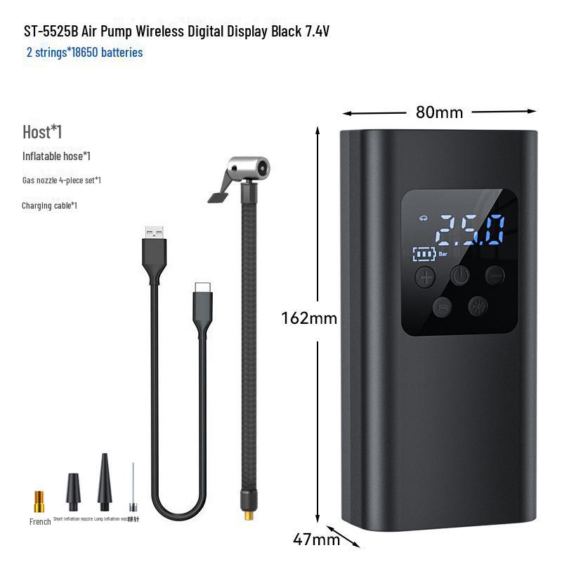 Портативный электрический автомобильный воздушный насос с интеллектуальным освещением