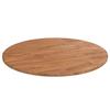 342963 vidaXL Round Table Top Light Brown Ø80x1.5 Cm Treated Oak Wood