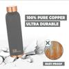 Медная бутылка серая (950 мл), Copper Water Bottle Grey,  The Better Home