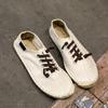 2024 Shoes New Men Hemp Fisherman  Breathable Espadrilles Flats Solid Moccasins Casual Shoes Men Zapatos De Hombre