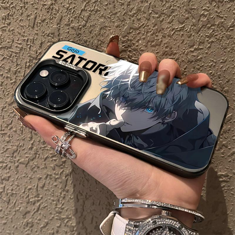 Upgraded IMD Case Gojo Satoru Printed Shockproof Protective Soft TPU Shell Case Full Back Cover for iPhone Samsung