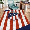 Atletico Madrid Design Area Rug - Non-Slip, Soft & Cozy Floor Mat for Living Room, Bedroom, Office - Indoor/Outdoor Decorative Carpet