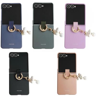 Чехол для Samsung Z Flip7 с матовой поверхностью и ремешком для руки — противоударный защитный чехол для Flip6.