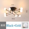 Modern LED Chandeliers for Dining Living Room Nordic Children Bedroom Loft Stuy Ceiling Lamp Black Gold Retro Iron Ceiling Light