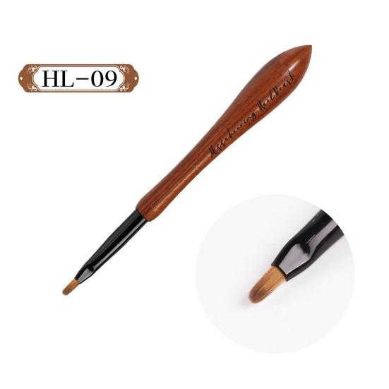 2 шт., кисть для дизайна ногтей, профессиональная гибкая щетина, ручка для маникюра, мелкая деталь, кисть для ногтей «сделай сам», для рисования кончиков ногтей