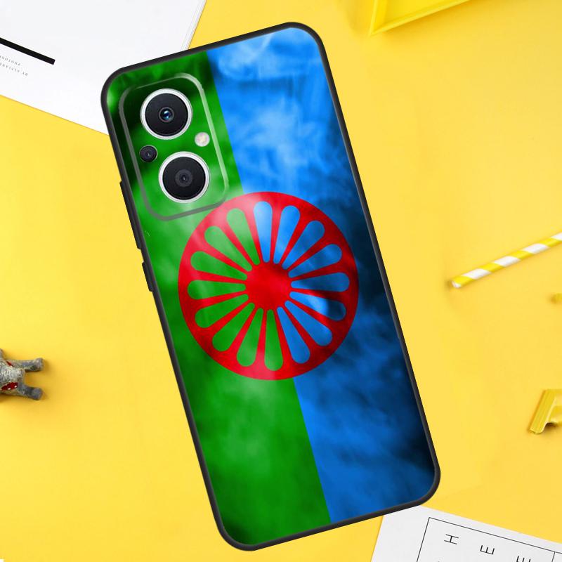 Флаг цыган Рома для OPPO Reno 2Z 4Z 5Z 8T 4 5 6 7 8 Lite 10 Pro OPPO Find X5 X6 Pro X2 Lite X3 Neo Чехол