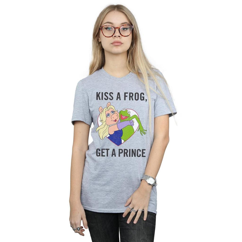 Disney Womens/Ladies The Muppets Kiss A Frog Cotton Boyfriend T-Shirt