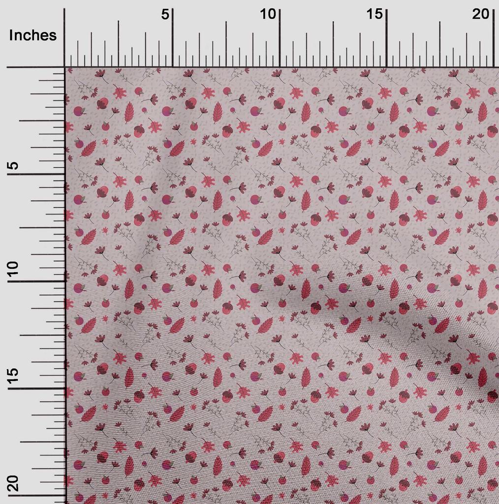 oneOone Cotton Flex Blush Pink Fabric Autumn Quilting Supplies Print Sewing Fabric By The Yard 40 Inch