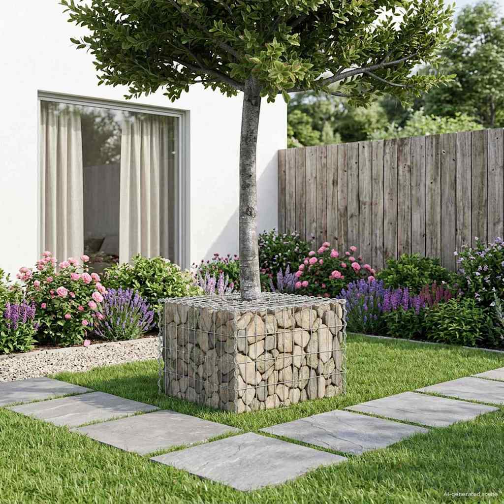 Gabion Raised Bed Silver