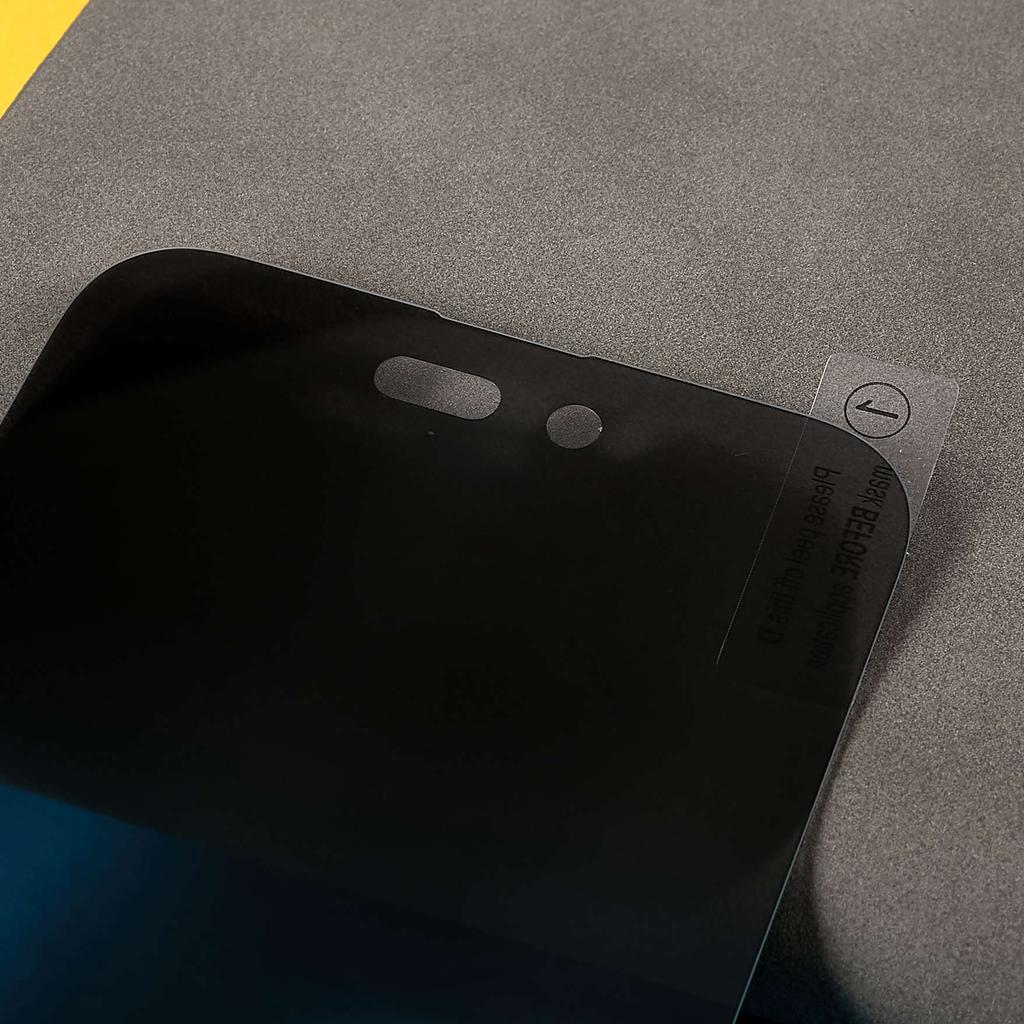 Для iPhone 14 Pro Max 6,7 дюйма Защитная пленка из закаленного стекла с защитой от шпионажа и взрыва, с полным клеевым слоем, устойчивая к царапинам, HD, с полным покрытием экрана