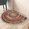Bohemian Style Semi Circular Entry Rug Ethnic Geometric Entryway Living Room Ins Style Home Decor Non Slip Floor Mats