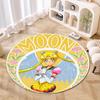 Cute cartoon theme Sailor Moon Tsukino Usagi cartoon rug Multifunctional household anti-slip decorative door mat, outdoor floor mat, and carpet Q12