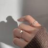 Hollow Love Open Ring: Trendy, Cold Style Niche Design for Women - Unique Fashion Statement for Index Finger