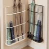 Wall Mounted Umbrella Holder Metal Mesh Storage Rack with Drip Tray & Installation Kit for Home Entryway