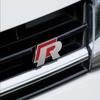 AABKX1 3D Metal R Rline Logo Badge Sticker Car Front Grille Trunk Emblem Stickers For Volkswagen VW Polo Golf Polo CADDY Beetle Jetta R