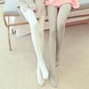 Утолщенные теплые полосатые женские колготки, осенне-зимние колготки, хлопковые вязаные чулки, разноцветные колготки
