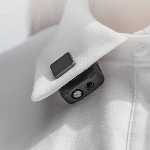 Original Microphone Back Clip Magnets (Pair) for DJI Microphone Transmitters. Attaches To Clothing or Static Surfaces for a More Concealed Microphone