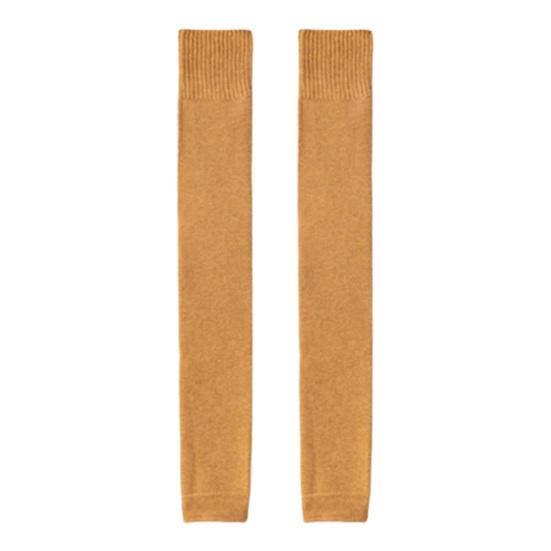 1 Pair Women Knitted Leg Warmer Fall Winter Thick Fleece Sweat Absorbing Warm Solid Color Stretch Above Knee Girls Knit High Boot Stocking Socks