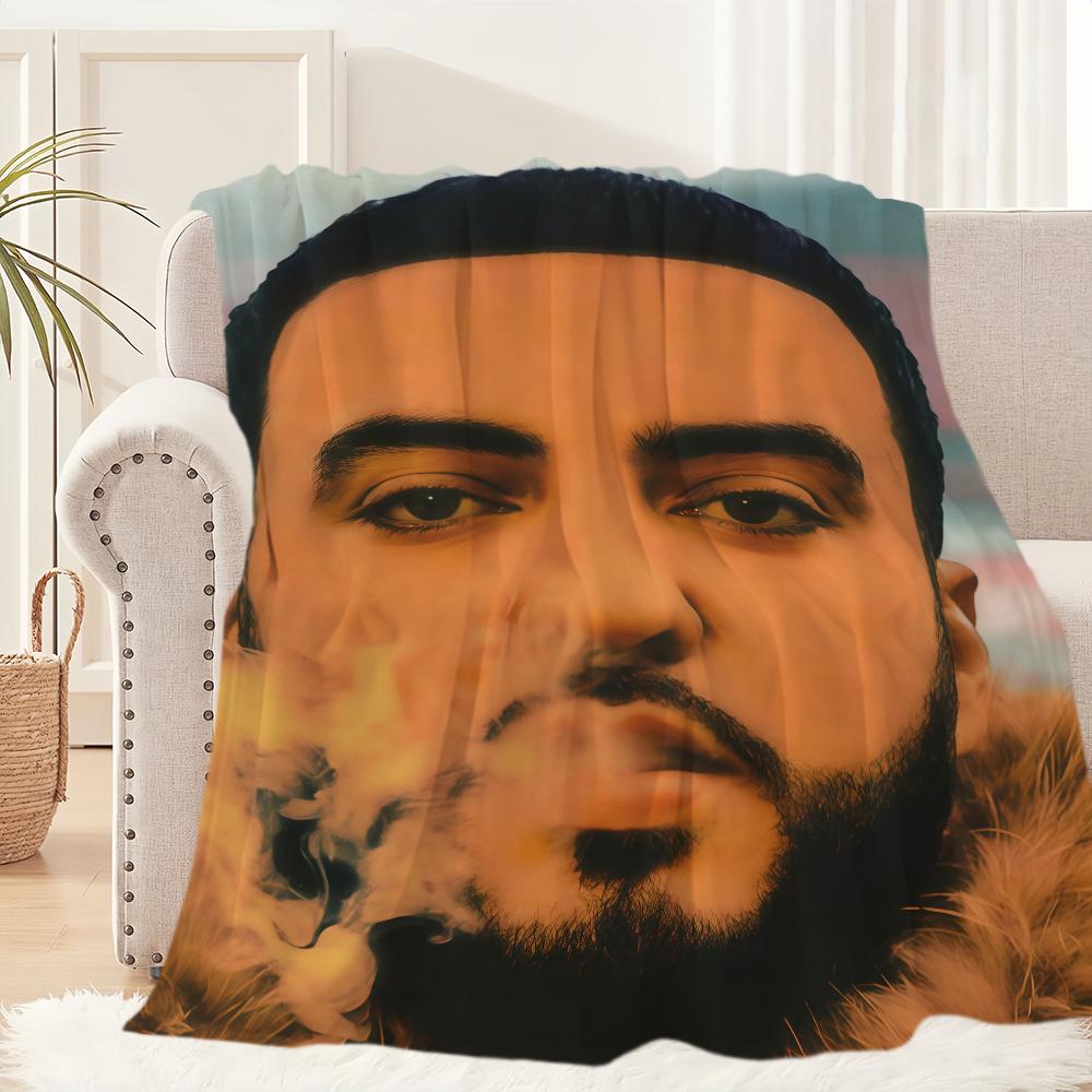 Rapper F FrenchS M MontanaS Mac Cheese 5 Blanket For Soft Throw Blanket for Picnic Bed Sofa Home Bedroom Cozy Warm Comfortable