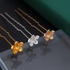 Сплав Электрофорез Сохраняющий Цвет Сливовый Цветок Лоток DIY Антикварный Основа для Заколки, Ретро Алмазная Ступенчатая Основа для Заколки