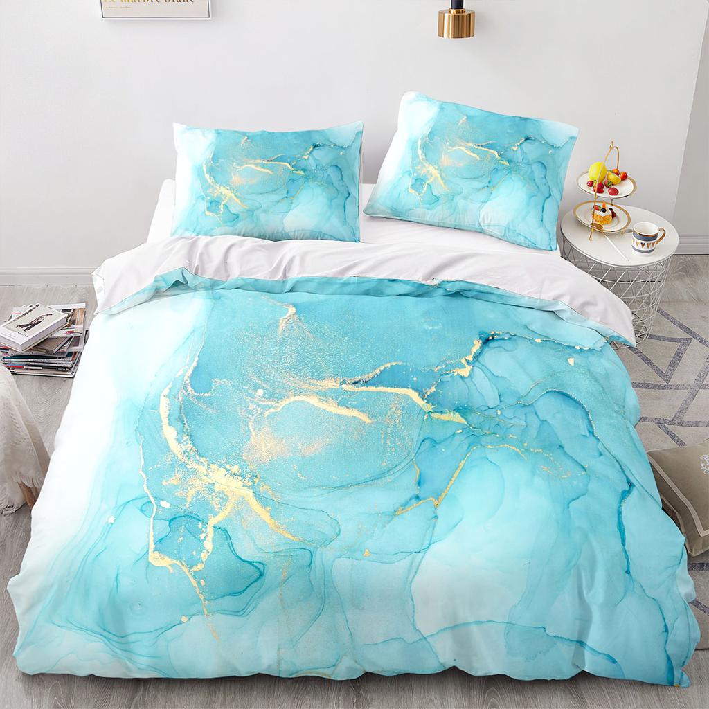 3D Printed Textured Marble Bedding Set Boys Girls Twin Queen Size Duvet Cover Pillowcase Bed Kids Adult Home Textileextile