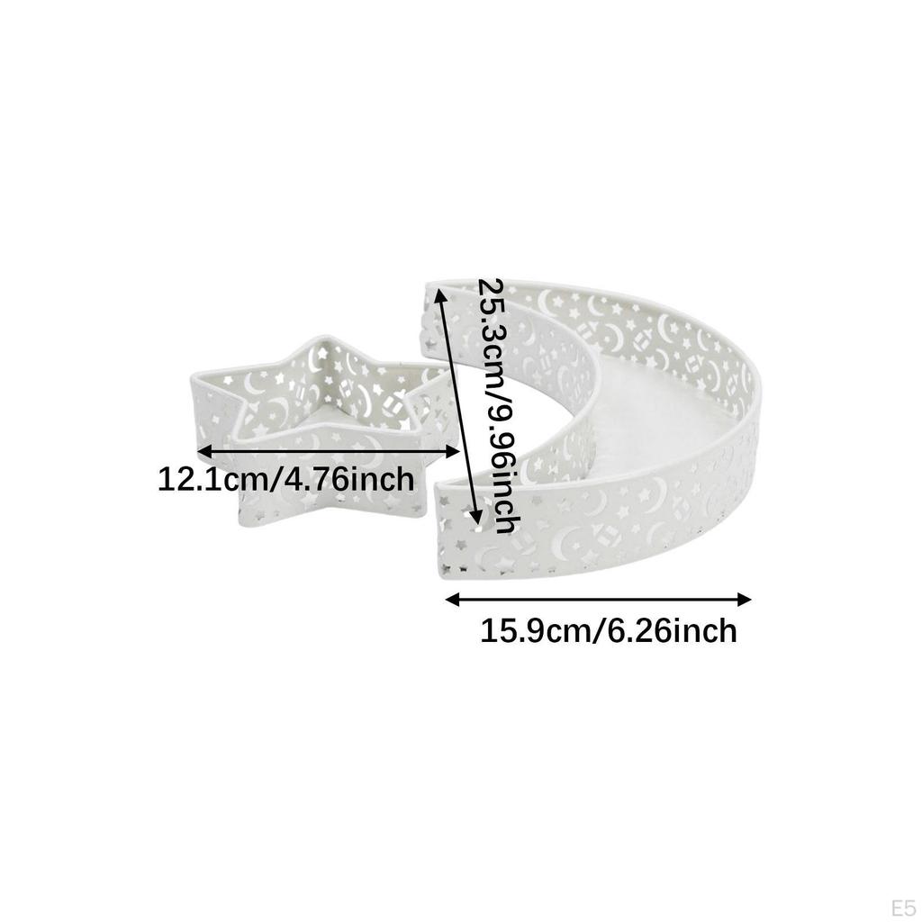 2 шт. Eid Moon Star тарелка поднос фруктовая посуда декор стола Мубарак десертные подносы