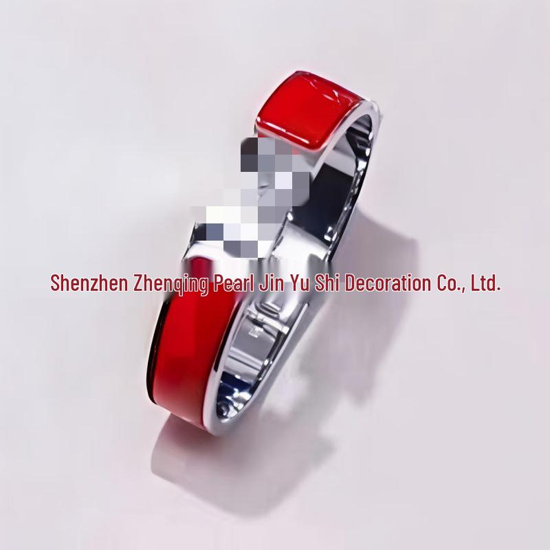 Эмалевый браслет с буквой H, покрытый 18 каратным золотом - Классическая мода, Различные цвета, Идеально для пар