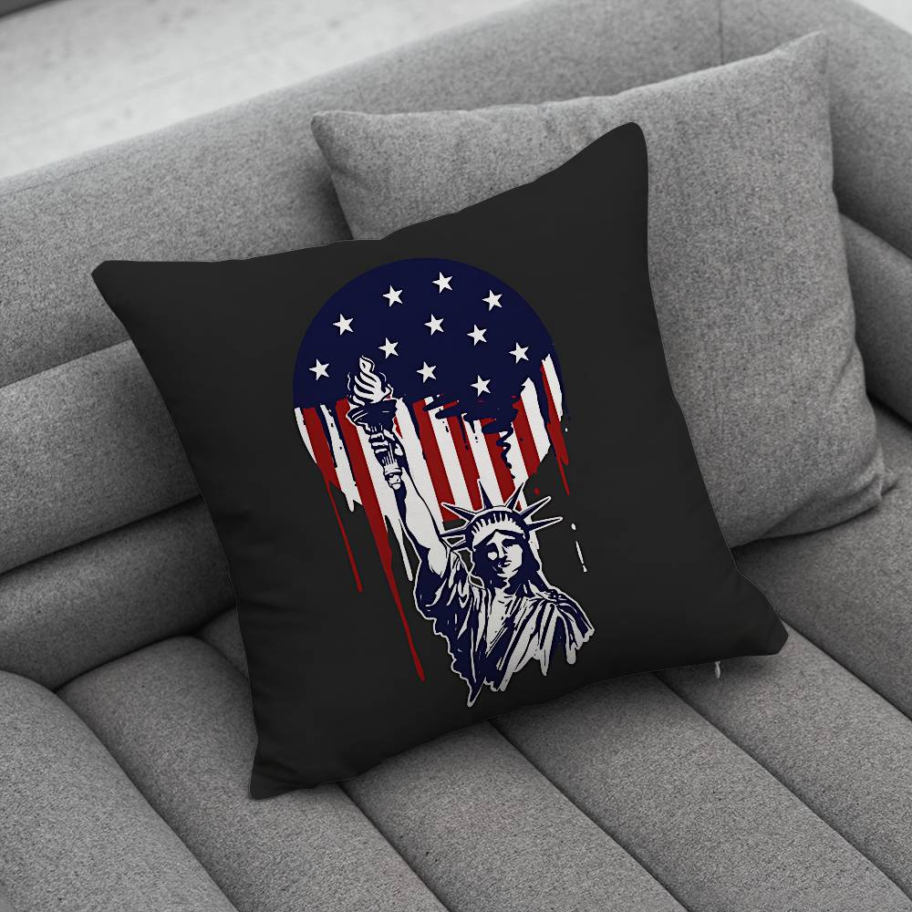 Americans Flag Great Pillow Case Pillowcase Home Sofa Cushions Car Cushions Pillowcover Office Pillowshell Pillow