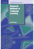 The Research Methods In Language Learning by Nunan David - Paperback Book