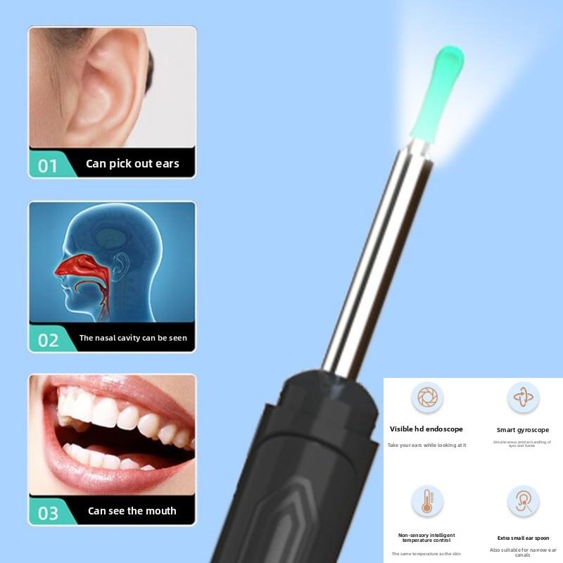 Набор для чистки ушей с камерой HD, ушные палочки, отоскоп, зарядка USB C, эндоскоп, инструмент для удаления серы, ушная палочка, набор для чистки ушей NK3